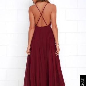 Mythical Kind of Love Red Wine Maxi Dress by Lulus